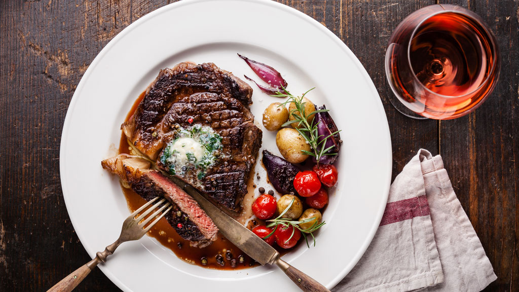 Wein zum gegrillten Steak