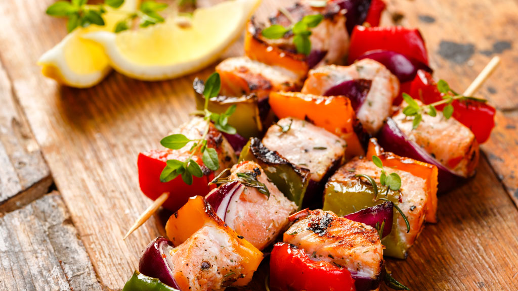 Schaschlik vom Grill