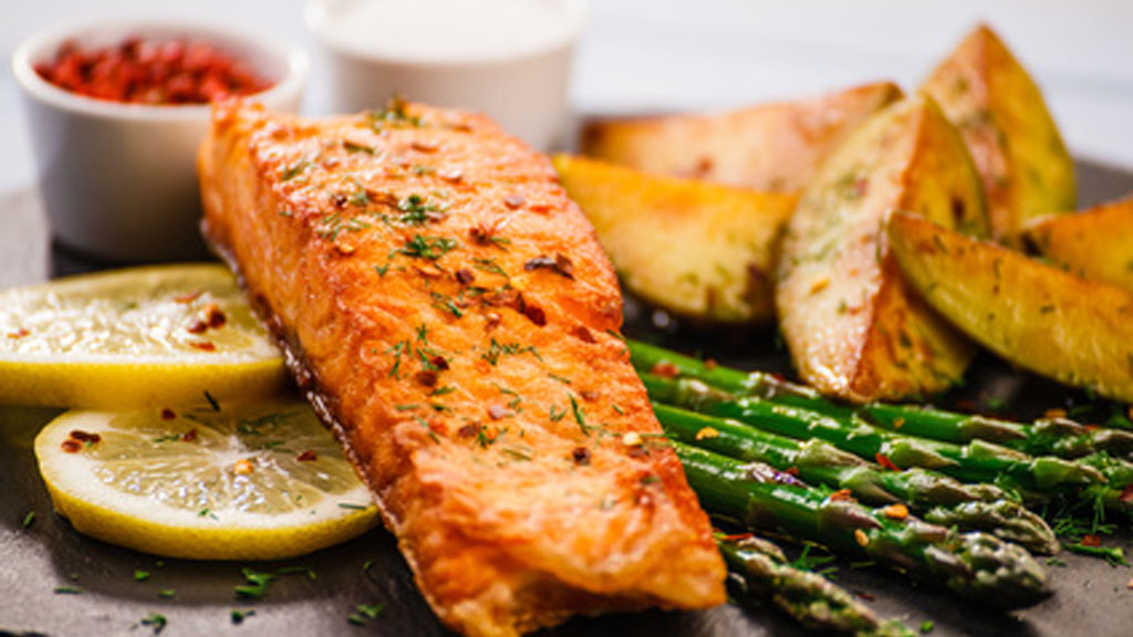 Lachs ohne Haut vom Grill