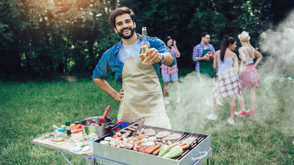 gemieteter Grillplatz