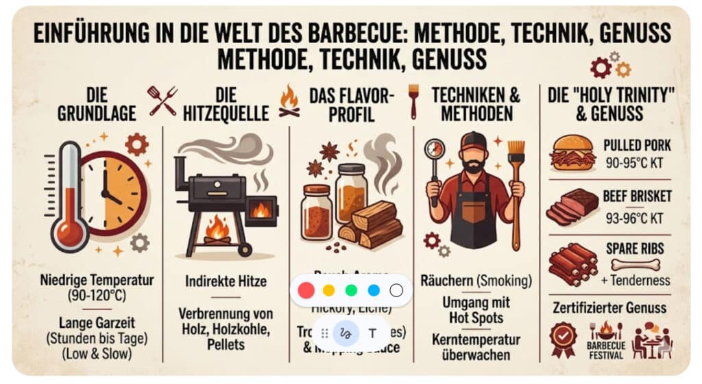Infografik "Richtiges Barbecue"