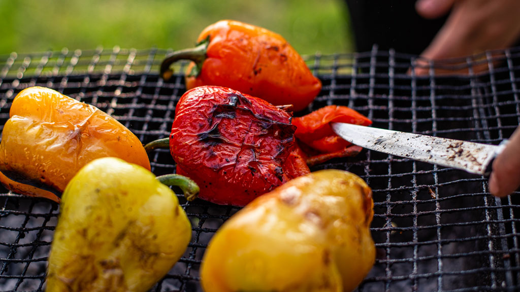 Paprika am Grill