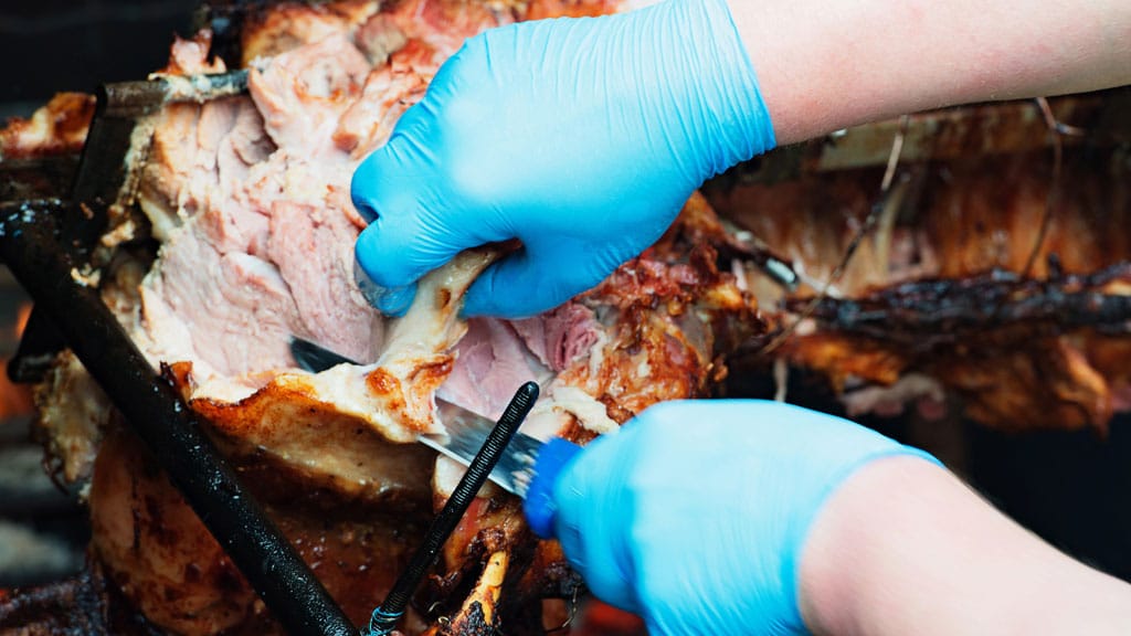 Mariniertes Spanferkel