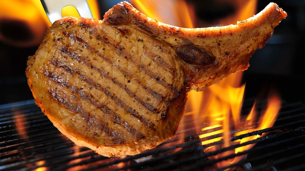 Grillkotelett vom Grill