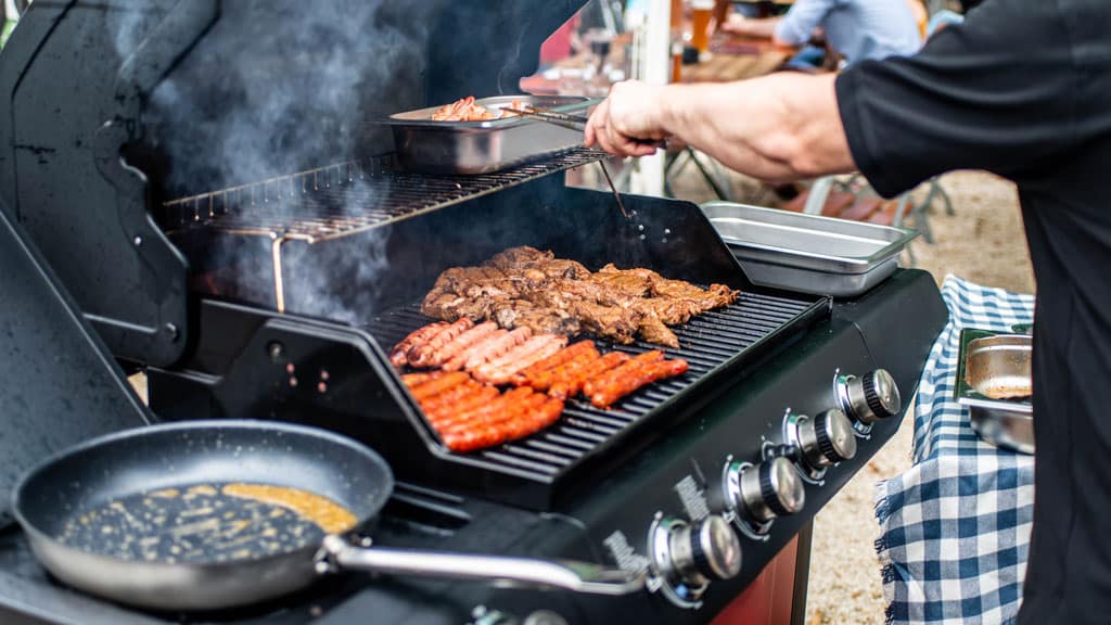 Koteletts am Gasgrill