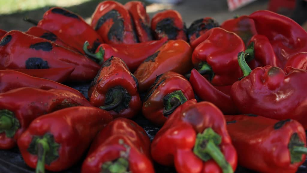 Paprika am Gasgrill