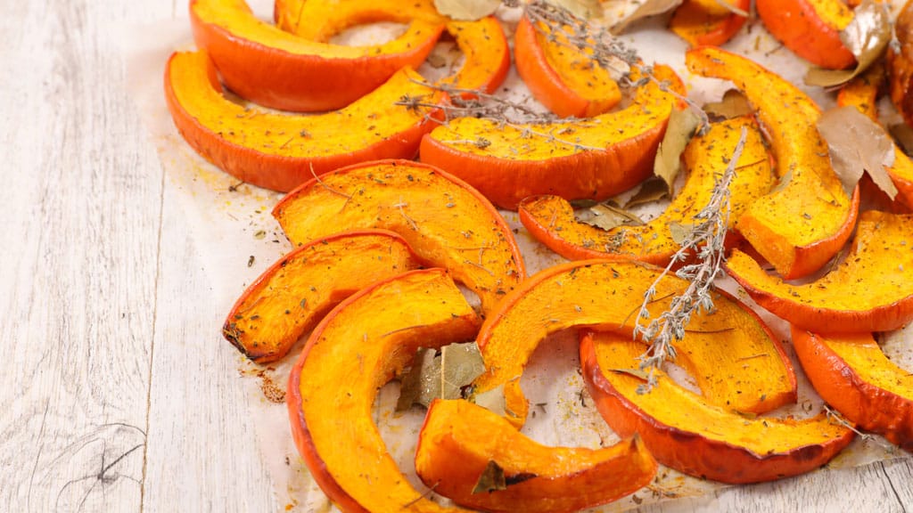 Gegrillter Butternut Kürbis