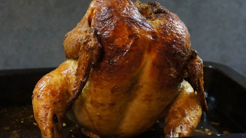 Hähnchen stehend grillen