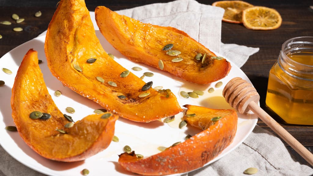 Gegrillter Hokkaido Kürbis