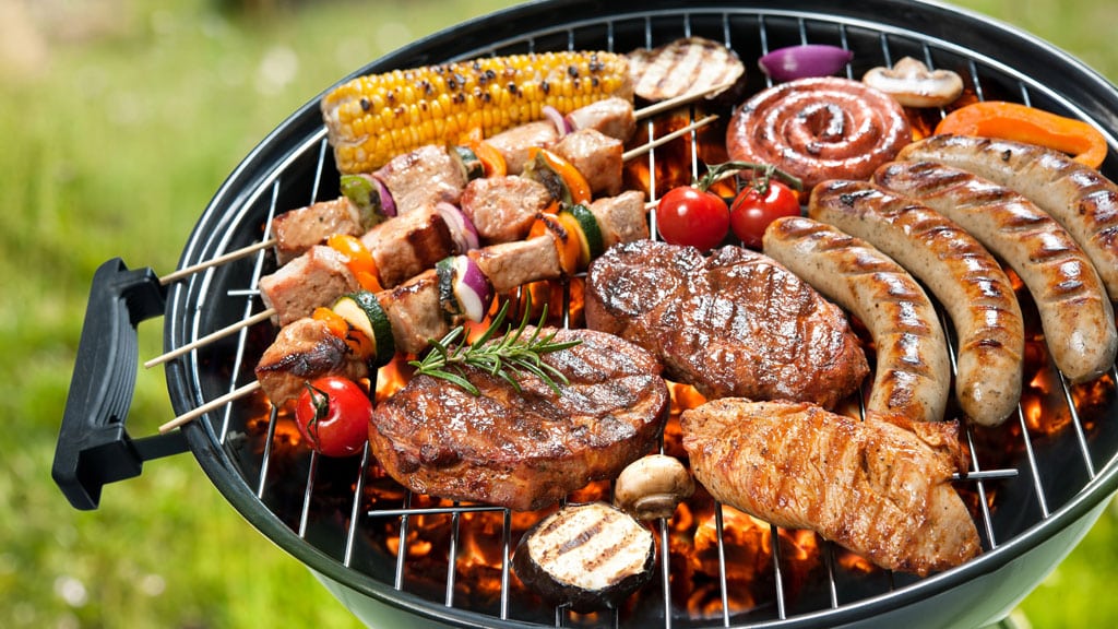 Fleisch am Grillrost