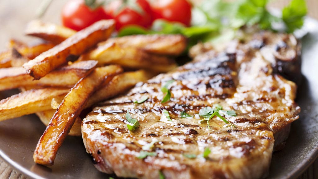 Gegrilltes Schweinesteak